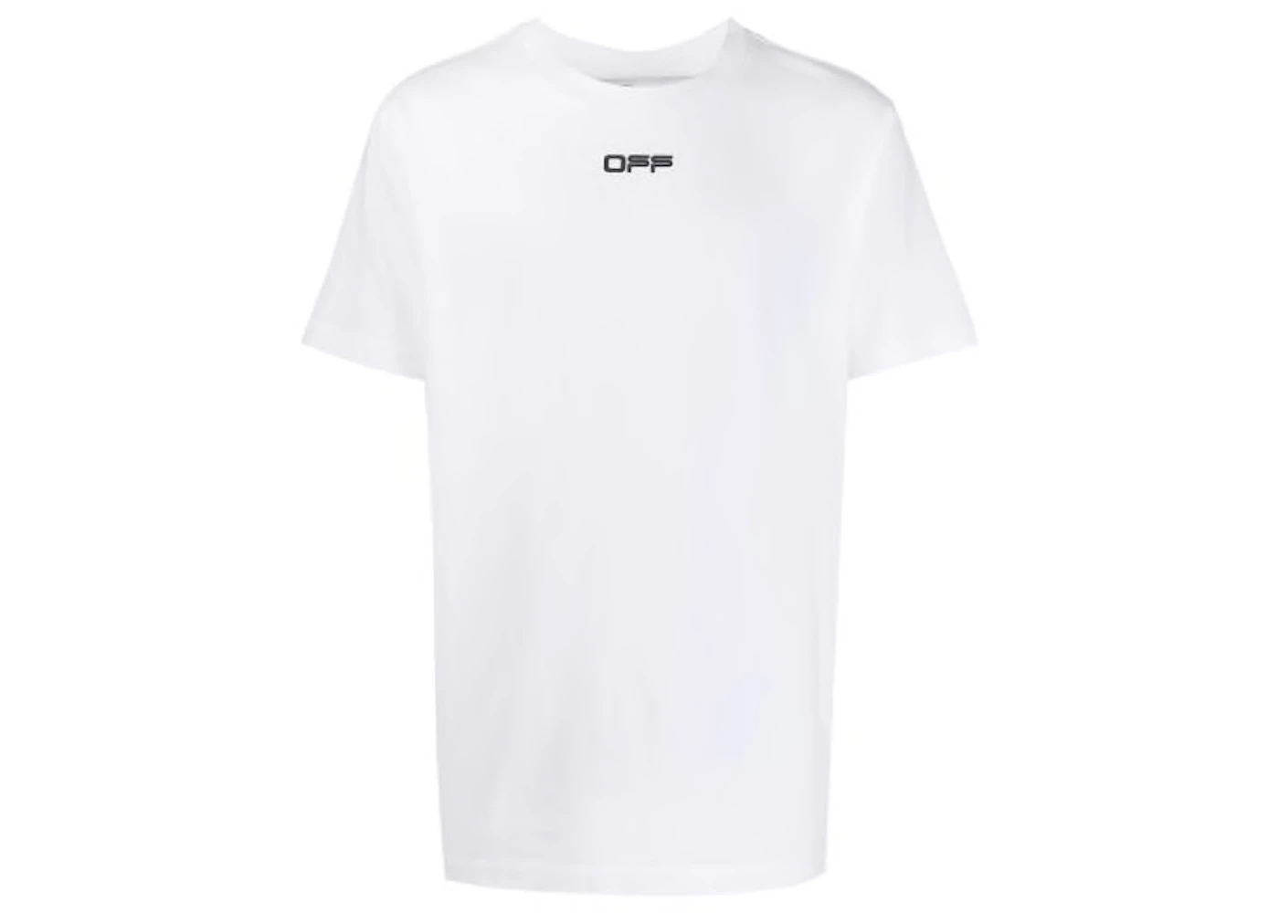 OFF-WHITE Slim Fit Airport Tape Print T-Shirt White Men\'s - US