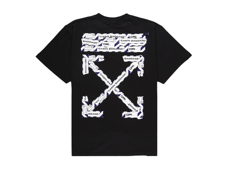 OFF-WHITE Slim Fit Airport Tape T-Shirt Black Men's - SS20 - US