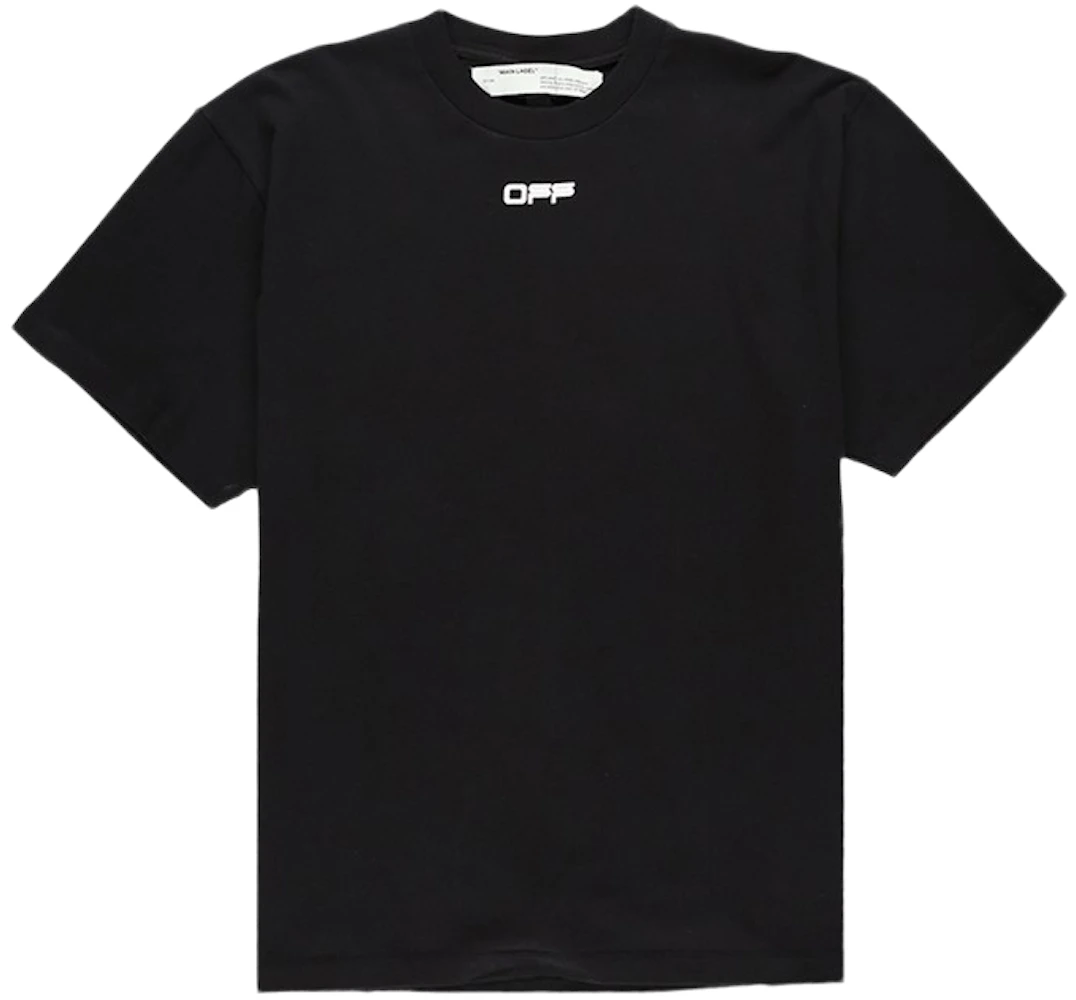 OFF-WHITE Slim Fit Airport Tape T-Shirt Black Men's - SS20 - GB