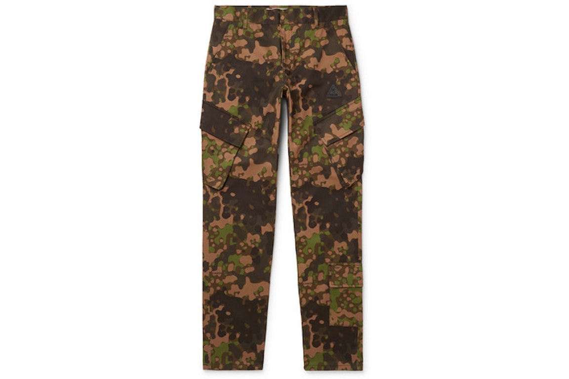 Pre-owned Off-white Slim Fit Camouflage Print Cargo Pants Camo