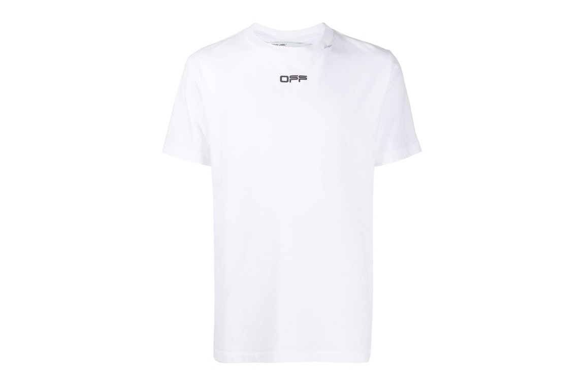 Pre-owned Off-white Slim Fit Caravaggio Square T-shirt White Black