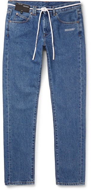 Manøvre dechifrere Dum OFF-WHITE Slim Fit Denim Jeans Blue - SS19 Men's - US