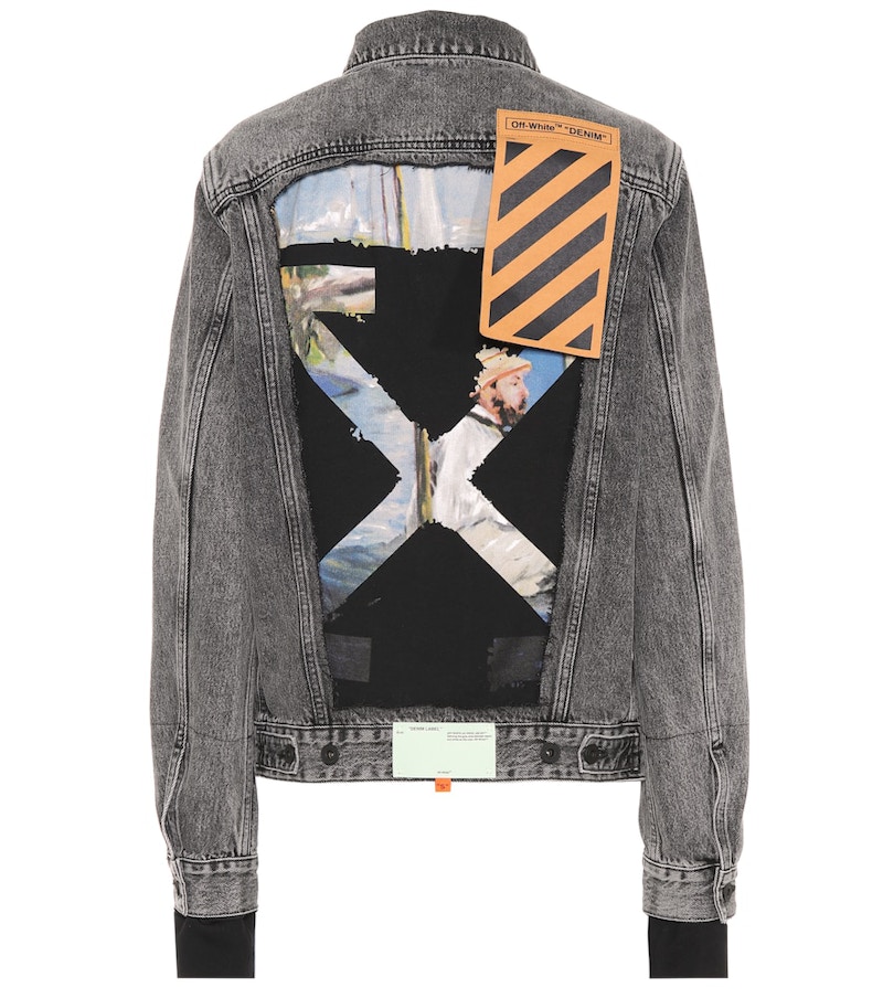 Off white oil painting best sale denim jacket