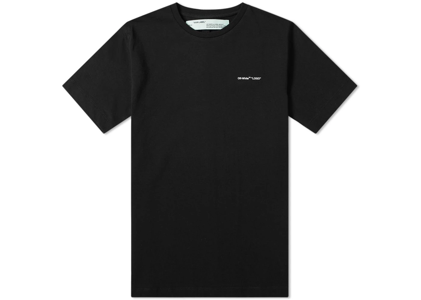 OFF-WHITE Slim Fit Logo T-Shirt Black/White Men's - SS19 - US