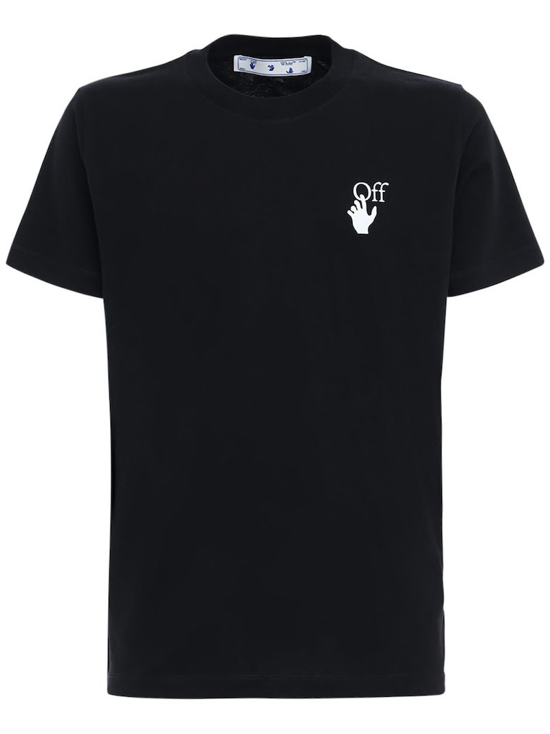 OFF-WHITE Slim Fit Marker Arrows T-shirt Black Fuchsia Men's ...
