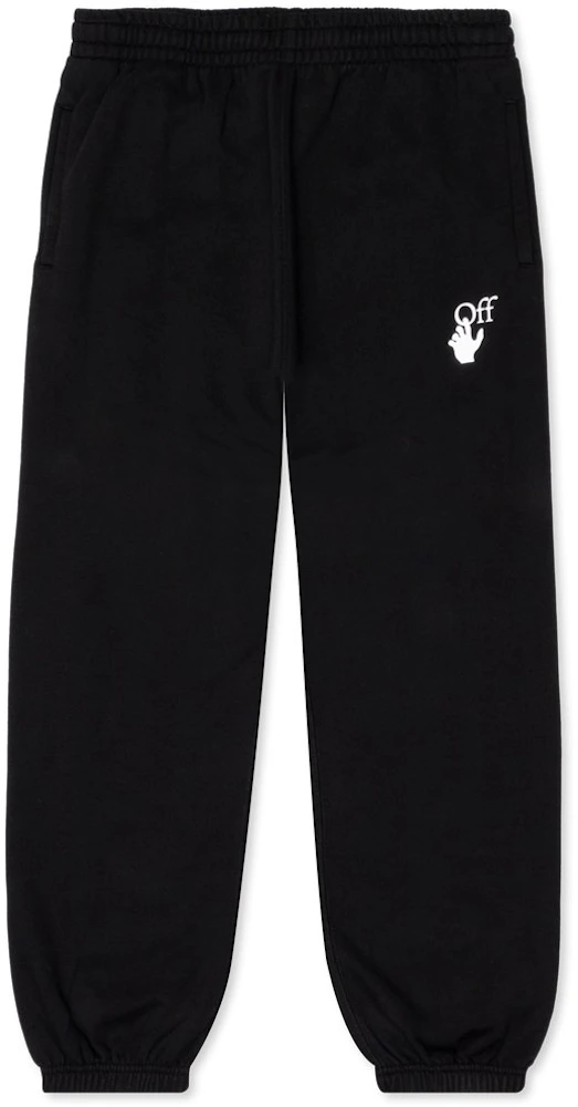 OFF-WHITE Slim Fit Marker Track Sweatpants Black Multi Men's - SS21 - US