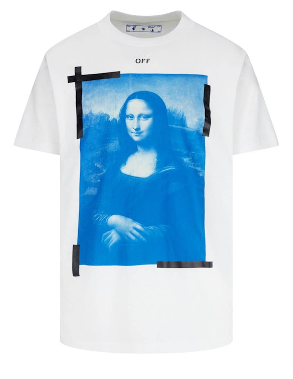 Pre-owned Off-white Slim Fit Mona Lisa Print T-shirt White