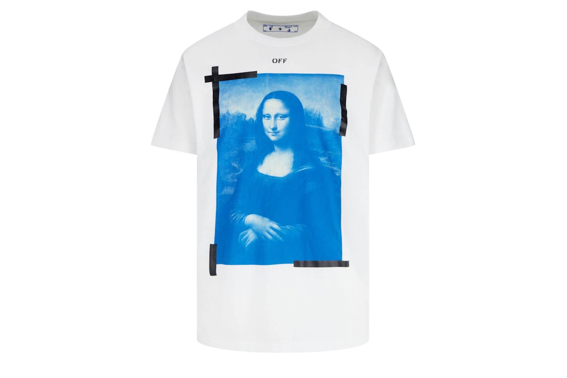 Pre-owned Off-white Slim Fit Mona Lisa Print T-shirt White