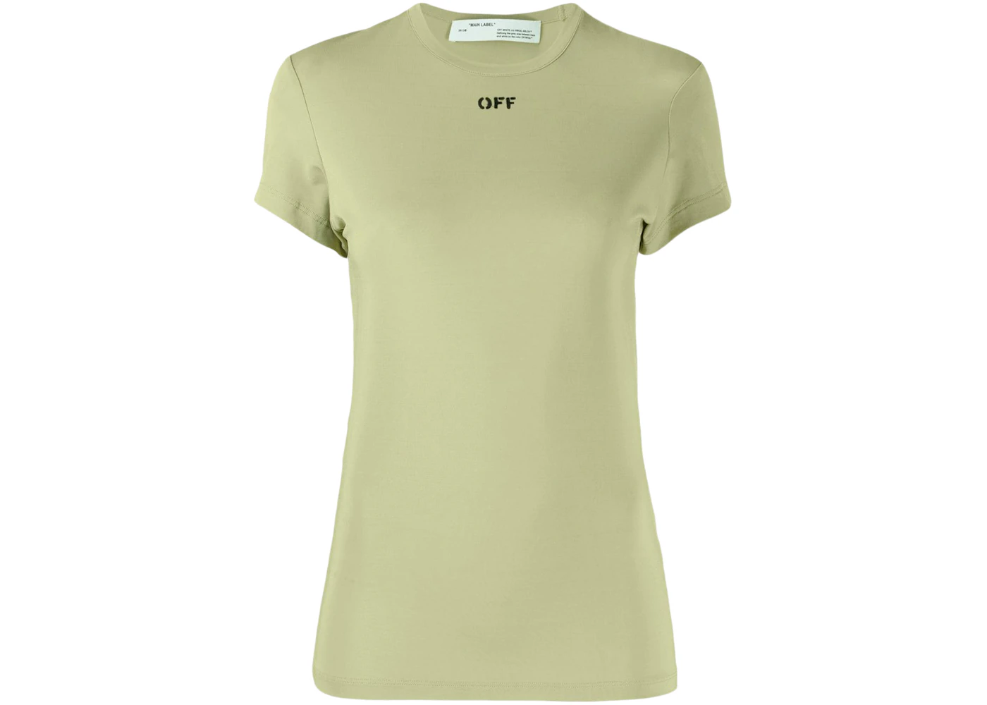 OFF-WHITE Slim Fit OFF Logo T-shirt Light Green - SS19 - US