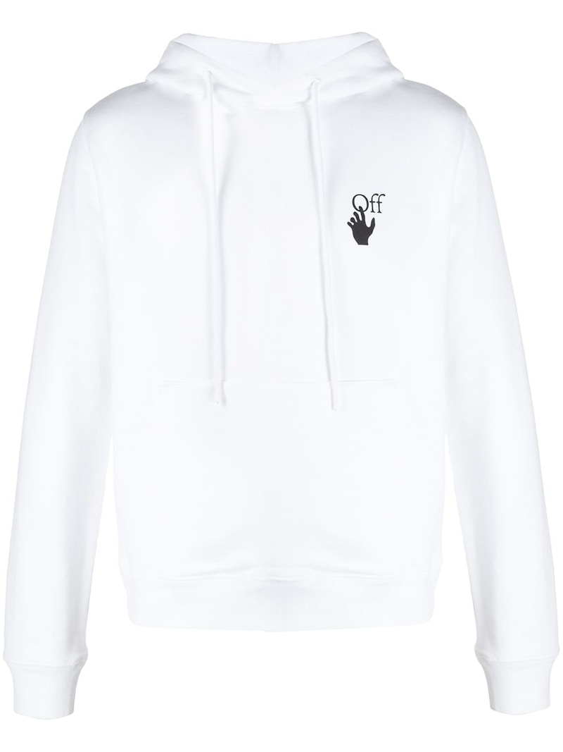 OFF-WHITE Slim Fit Pascal Arrow Hoodie White/Black