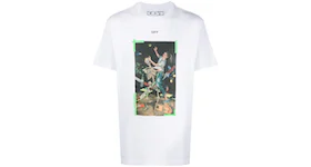 OFF-WHITE Slim Fit Pascal FOR EVER Painting T-Shirt White Green