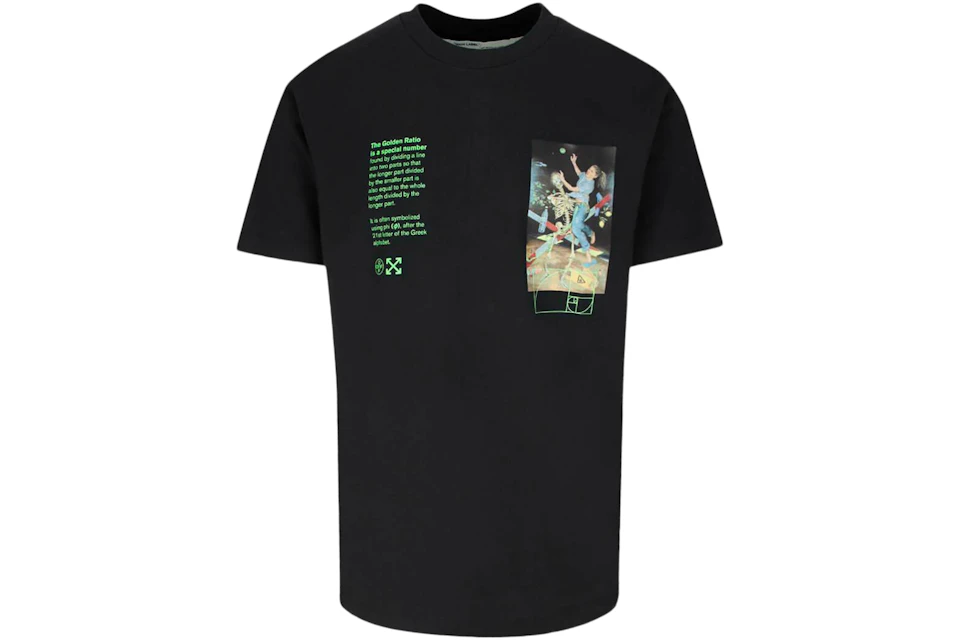 OFF-WHITE Slim Fit Pascal Painting T-Shirt Black