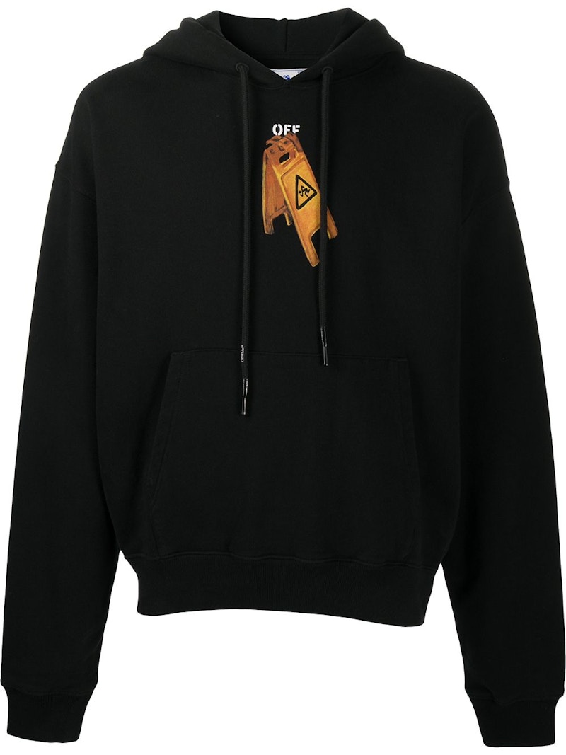 OFF-WHITE Slim Fit Pascal Skeleton Hoodie Black/Black メンズ ...