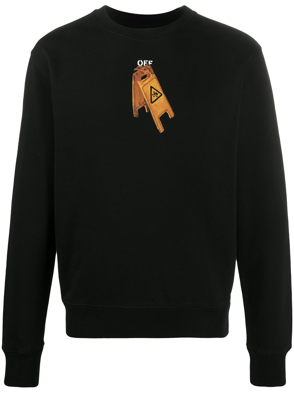 OFF-WHITE Slim Fit Pascal Skeleton Sweatshirt Black/Black