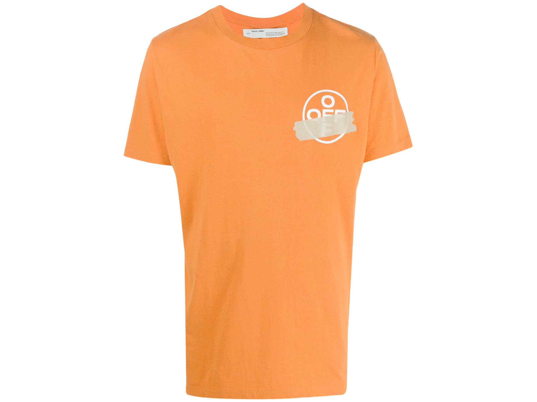 OFF-WHITE Slim Fit Tape Arrows T-Shirt Orange/Beige メンズ - SS20 - JP
