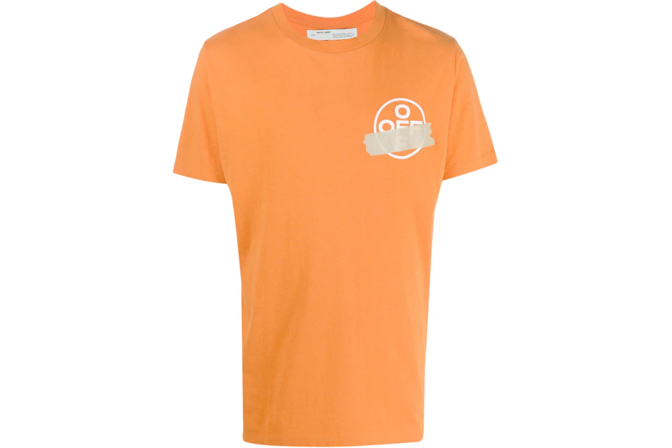 carrete Baya carbón OFF-WHITE Slim Fit Tape Arrows T-Shirt Orange/Beige - SS20 - ES