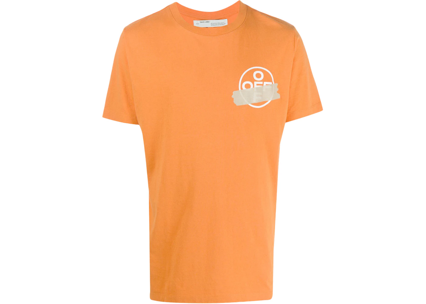 Off white t shirt mens orange Clearance