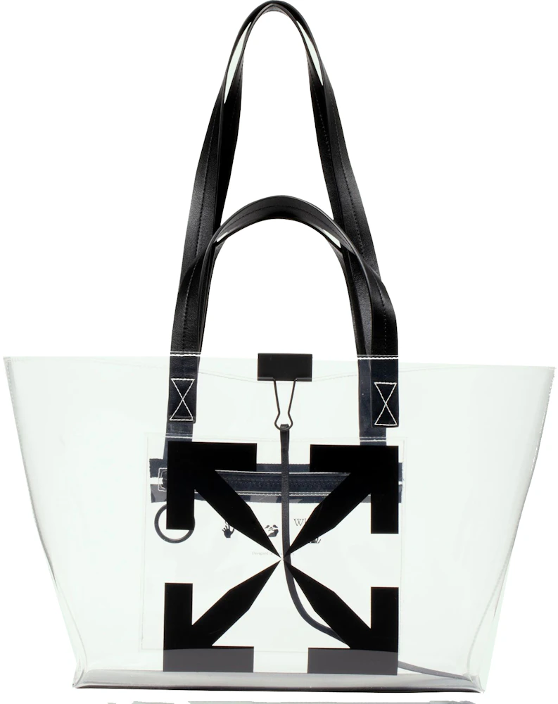 OFF-WHITE Day-Off 33 leather-trimmed printed PVC tote