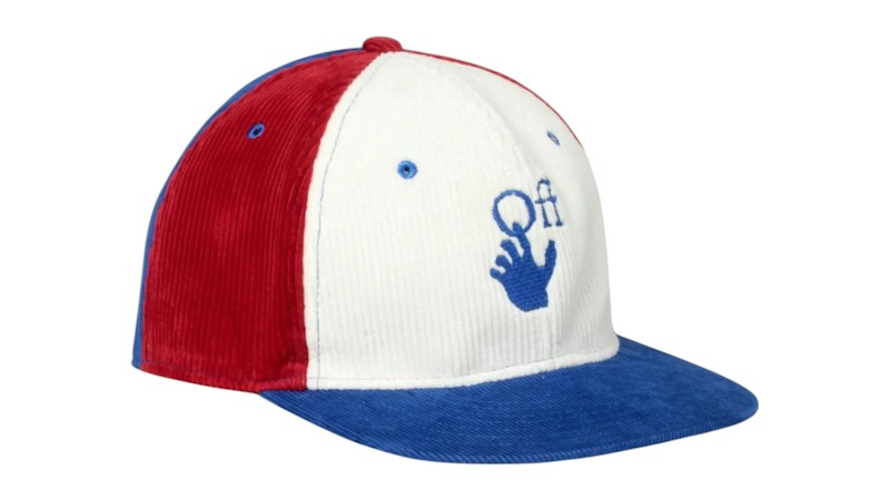 OFF-WHITE Snapback Cap Blue White Red
