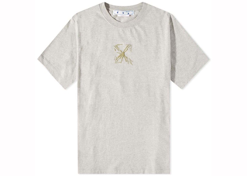 T-shirt OFF-WHITE Splash Arrow Oversized S/S Tee Gris