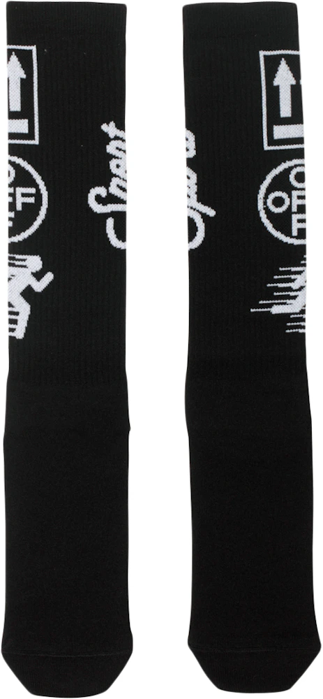 OFF-WHITE Sport Socks (SS19) Black/White Men's - SS19 - US