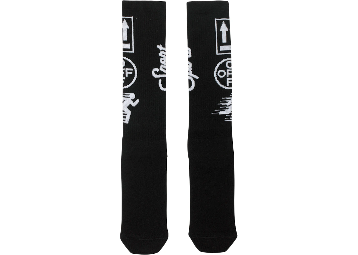 OFF-WHITE Sport Socks (SS19) Black/White Men's - SS19 - US