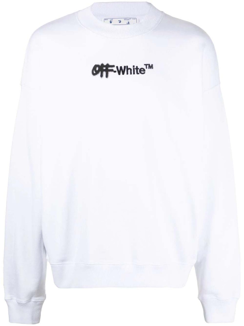 Off white spray crewneck best sale