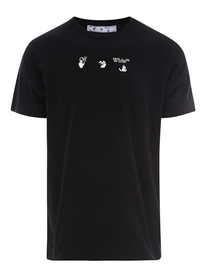 OFF-WHITE Spray Marker T-shirt Black Blue - SS21 メンズ - JP