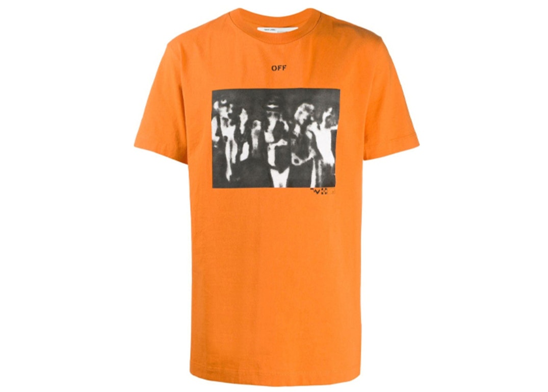 Pre-owned Off-white Spray Paint T-shirt Orange