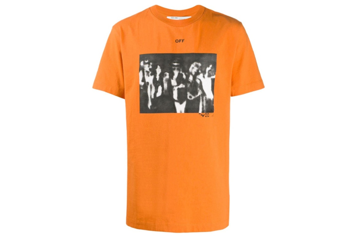 Pre-owned Off-white Spray Paint T-shirt Orange