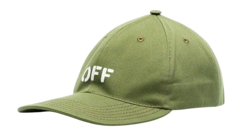 OFF-WHITE Stamp Logo Cap Military Green