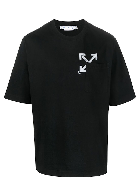 Pre-owned Off-white Stamped Arrows T-shirt Black/white