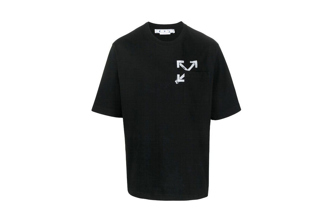 Pre-owned Off-white Stamped Arrows T-shirt Black/white