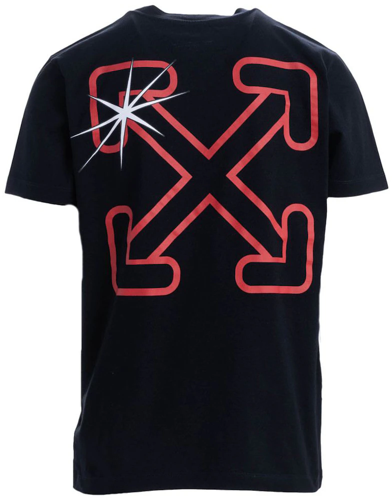 Det Mundskyl Museum Off-White Starred Arrow T-Shirt Black Red - SS20 - US