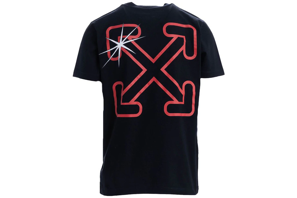 Starred Arrow T-Shirt Black Red SS20 -