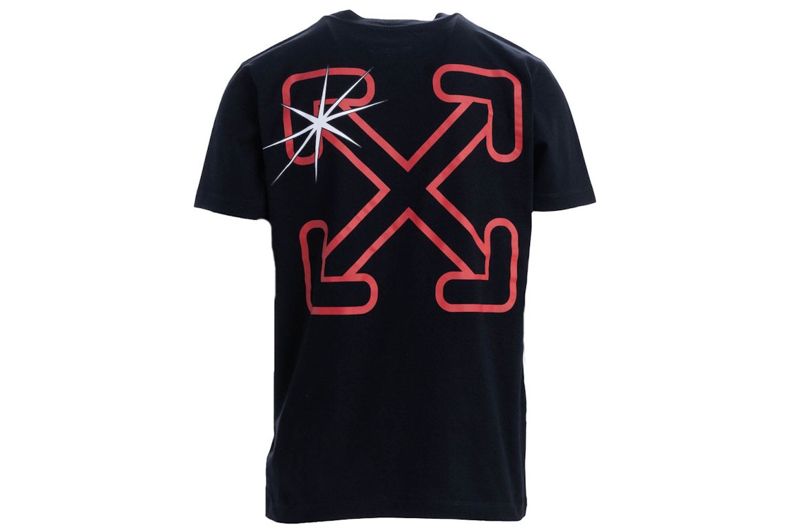 Pre-owned Off-white Starred Arrow T-shirt Black Red