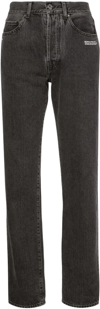 OFF-WHITE Straight Fit Denim Jeans Black - SS19 - US