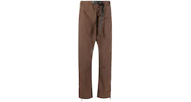 OFF-WHITE Straight Leg Trousers Brown/Black