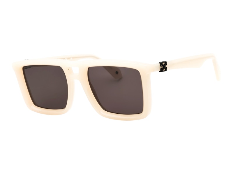 Pre-owned Off-white Offwhite Stratford Sunglasses In Beige Dark Grey (oeri13ws25pla0016107)