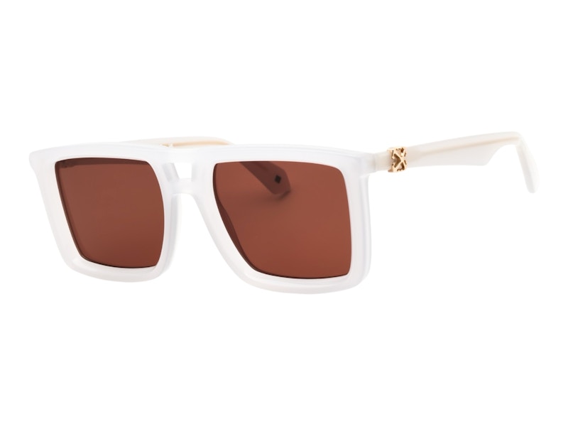 Pre-owned Off-white Offwhite Stratford Sunglasses In Grey Brown (oeri13ws25pla0010964)