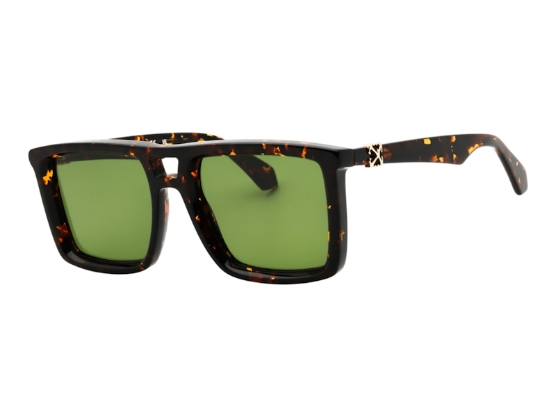 Pre-owned Off-white Offwhite Stratford Sunglasses In Havana Green (oeri13ws25pla0016055)