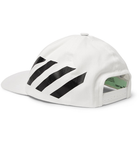 OFF-WHITE Striped Diag Baseball Hat White/Black Men's - SS19 - US