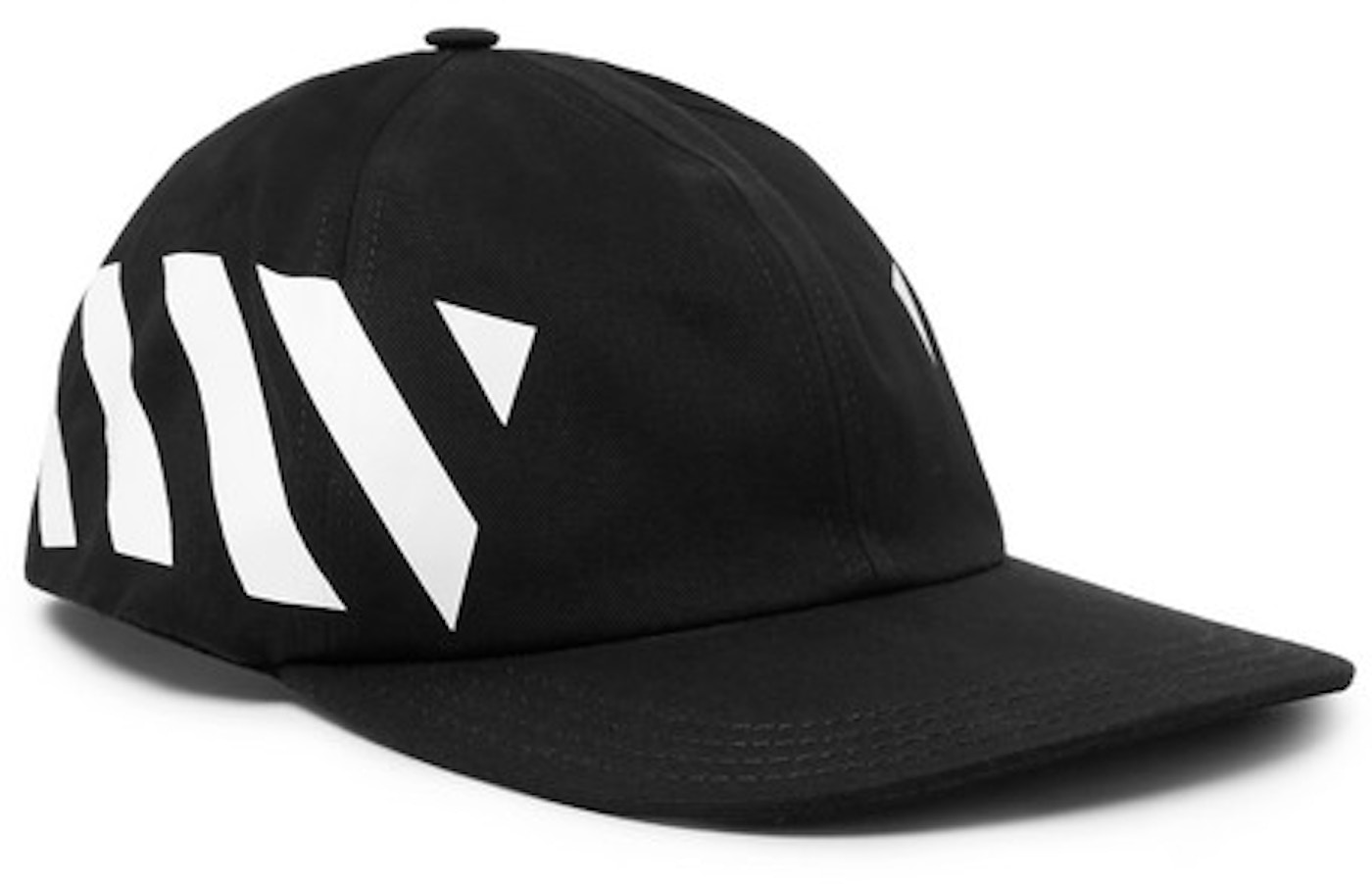 OFF-WHITE Striped Diag Hat Black/White - SS19
