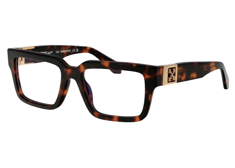 Pre-owned Off-white Offwhite Style 15 Eyeglasses In Havana (oerj015c99pla0016000)