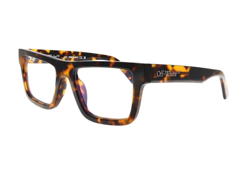 Pre-owned Off-white Offwhite Style 25 Eyeglasses In Havana (oerj025s23pla0016000) In Brown