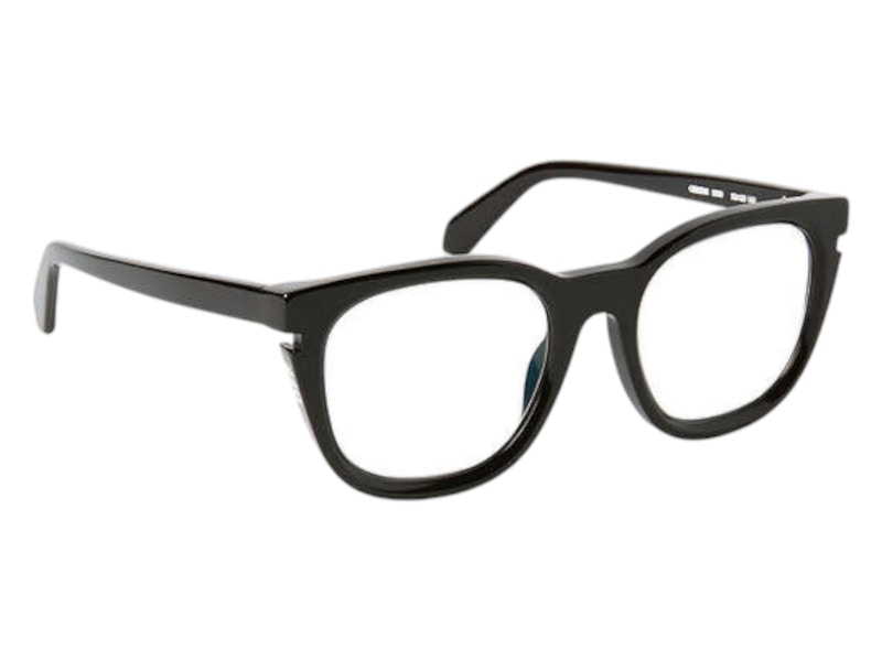 Pre-owned Off-white Offwhite Style 51 Eyeglasses In Black Blue Light Block (oerj051s24pla0011000/fr)