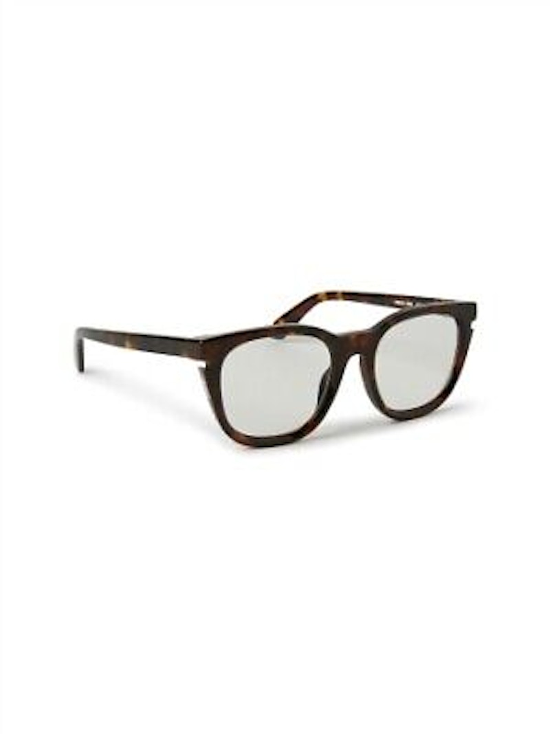 Pre-owned Off-white Offwhite Style 51 Eyeglasses In Havana/clear Lens (oerj051s24pla0016000/fr)