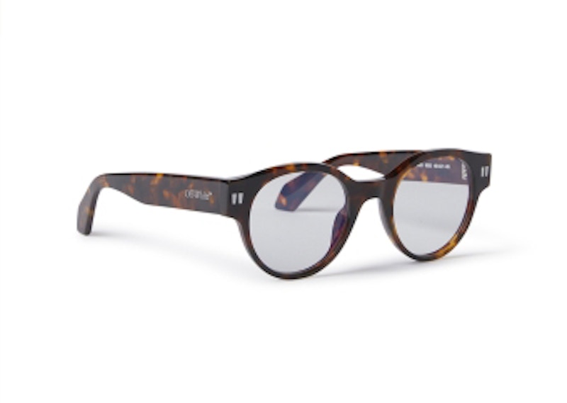 Pre-owned Off-white Offwhite Style 55 Eyeglasses In Havana (oerj055s24pla0016000)