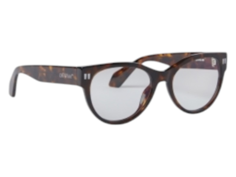 Pre-owned Off-white Offwhite Style 57 Eyeglasses In Havana Blue Light Block (oerj057s24pla0016000/fr)