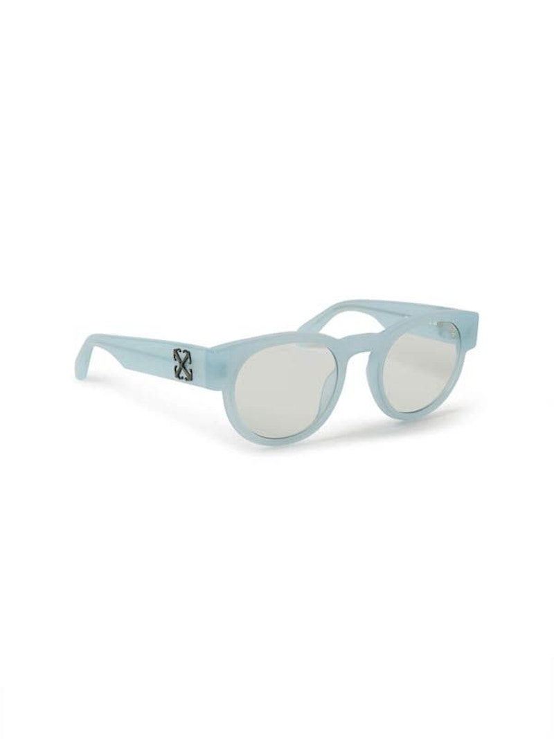 Pre-owned Off-white Offwhite Style 58 Eyeglasses In Light Blue/clear Lens (oerj058s24pla0014000/fr)